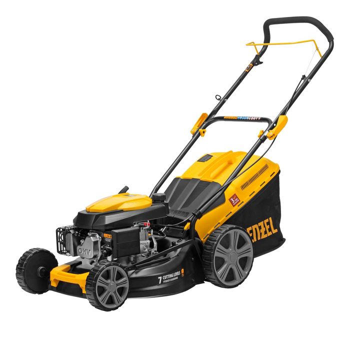 Газонокосилка бензиновая GLD-460, травосборник 50 л Denzel