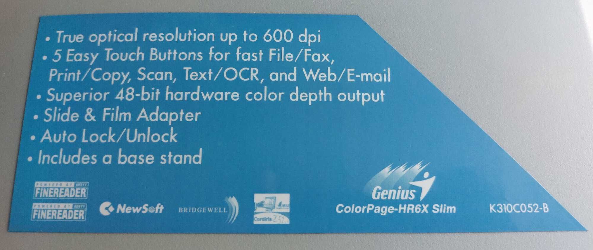 Scanner Genius ColorPage HR6x Slim