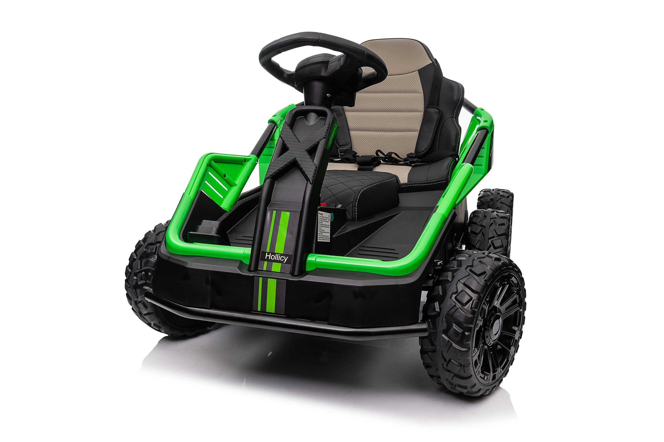 UTV electric pentru 2 copii Kinderauto BJSX2319 4X 45W 24V #green
