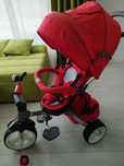 Tricicleta pentru copii Modi, Little Tiger, Red, cu scaun reversibil