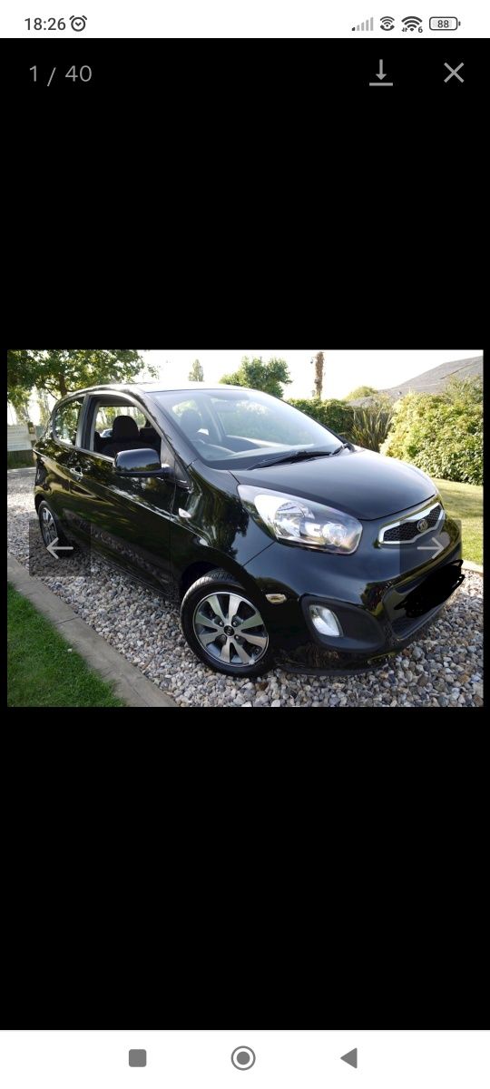 Dezmembrez kia picanto 2012, 44000km