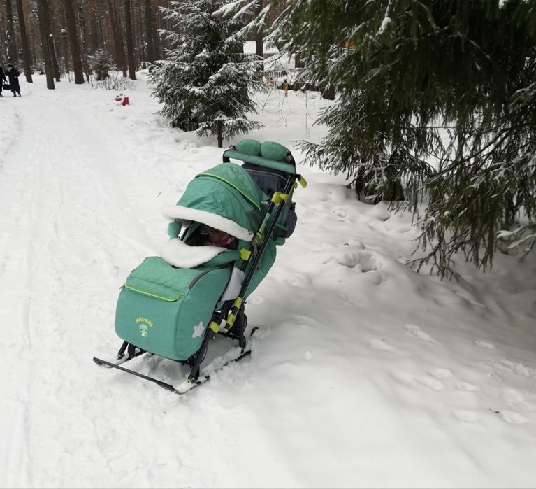 Продам санки коляску в идеальном состоянии