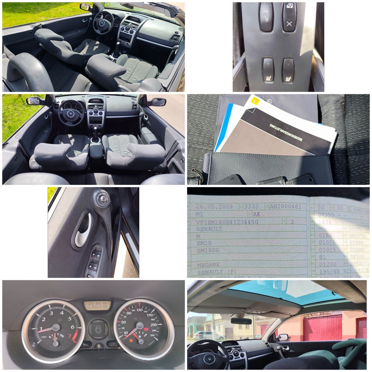Renault Megane 2 Cabrio an 2009 benzina 1.6i