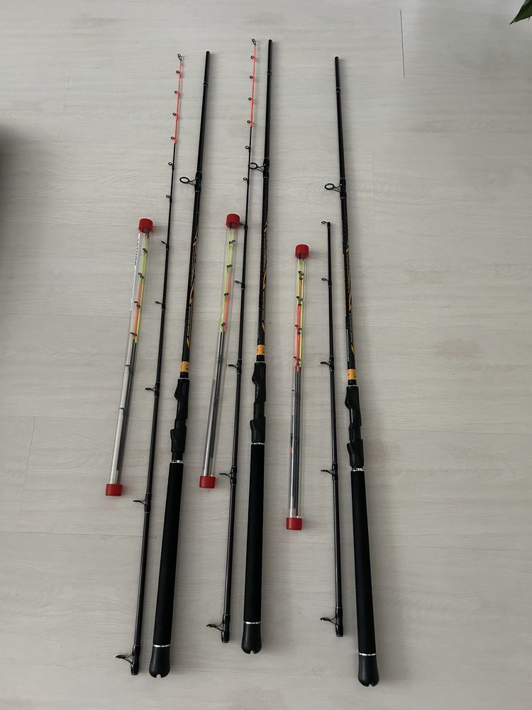 Lansete Trabucco Astore Iso Hunter 2,40m,250gr,2+3 buc,1200 lei.