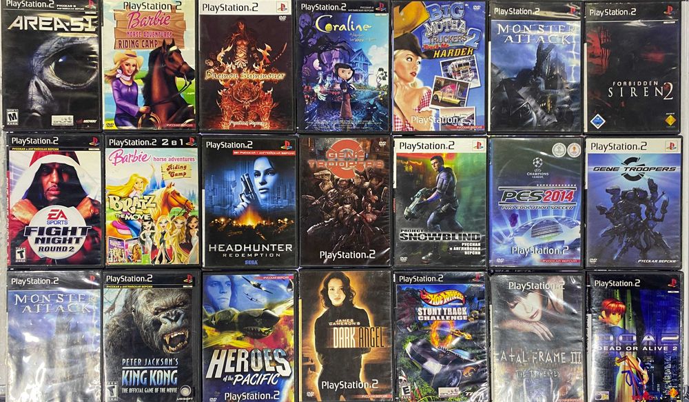 Игры на Sony Playstation 2, PS2 на дисках
