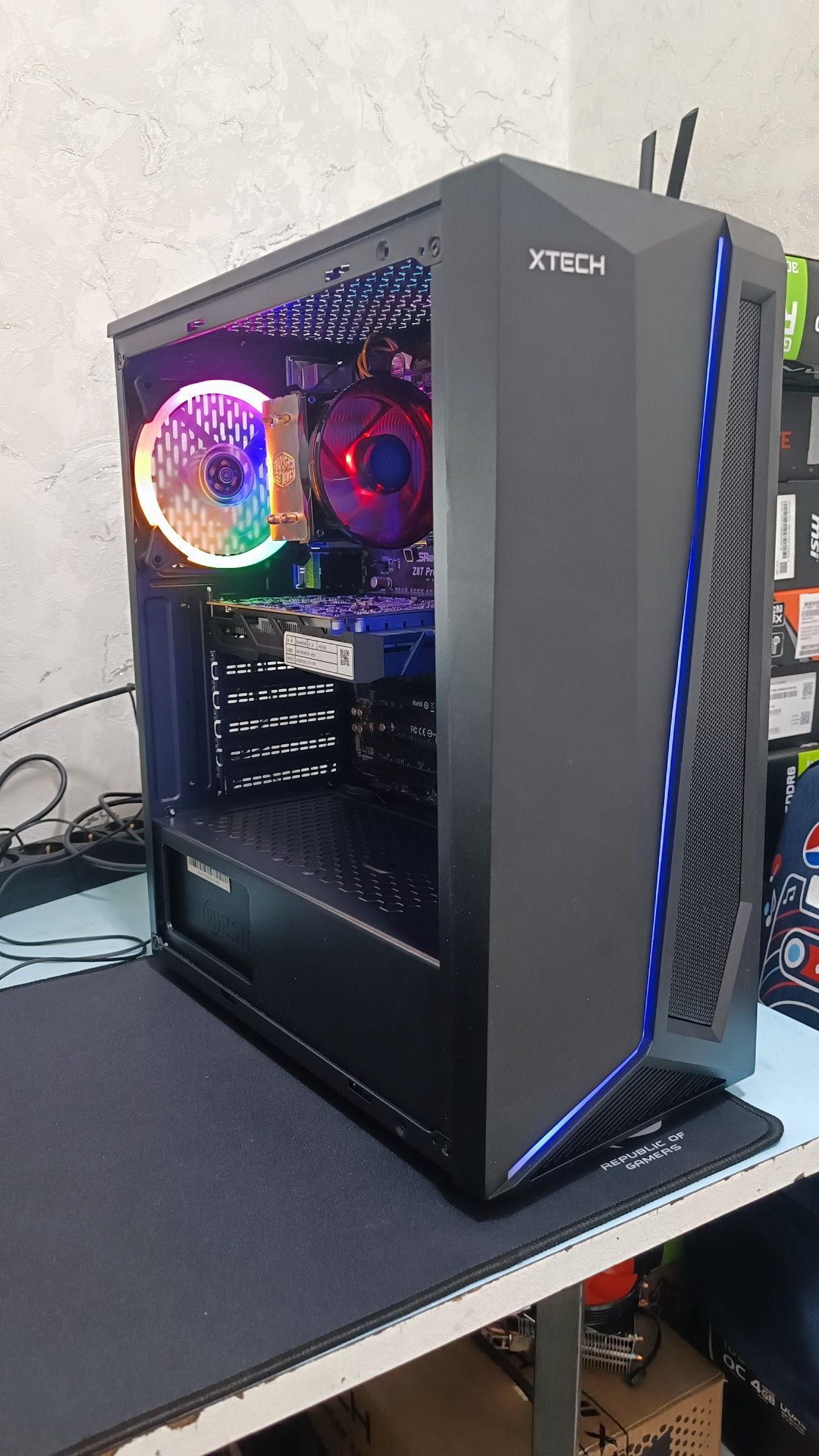 Бюджетный игровой компьютер 
Плата Z87
CPU i7 4790 4 ядро 8 потоков по