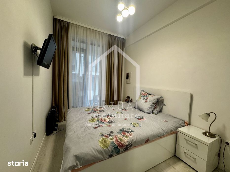 Garsoniera mobilata si utilata, 38mp, loc de parcare privat