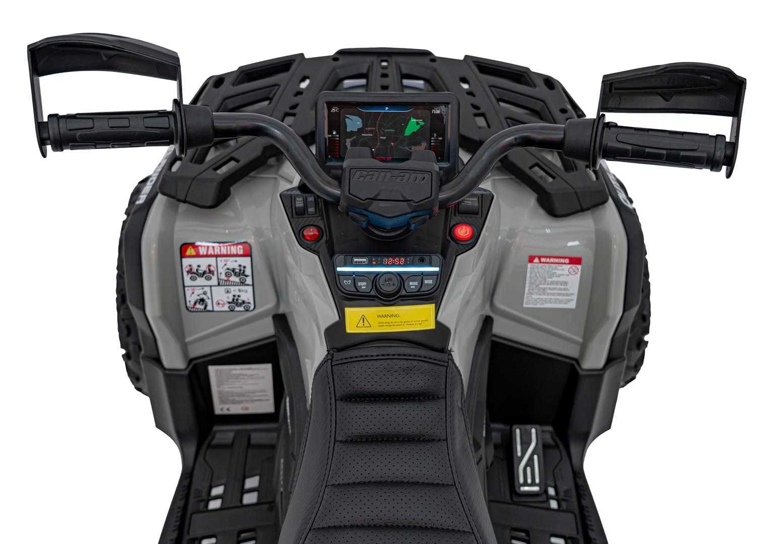 ATV electric pt copii Autokids Can-AM OUTLANDER 24V 4x4 800W (005) Gri
