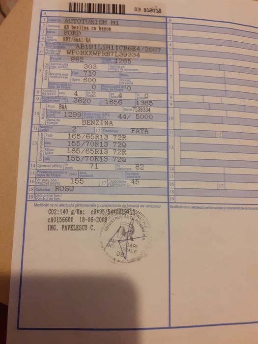 Ford Ka 2008, 178.000km reali 1200 euro neg