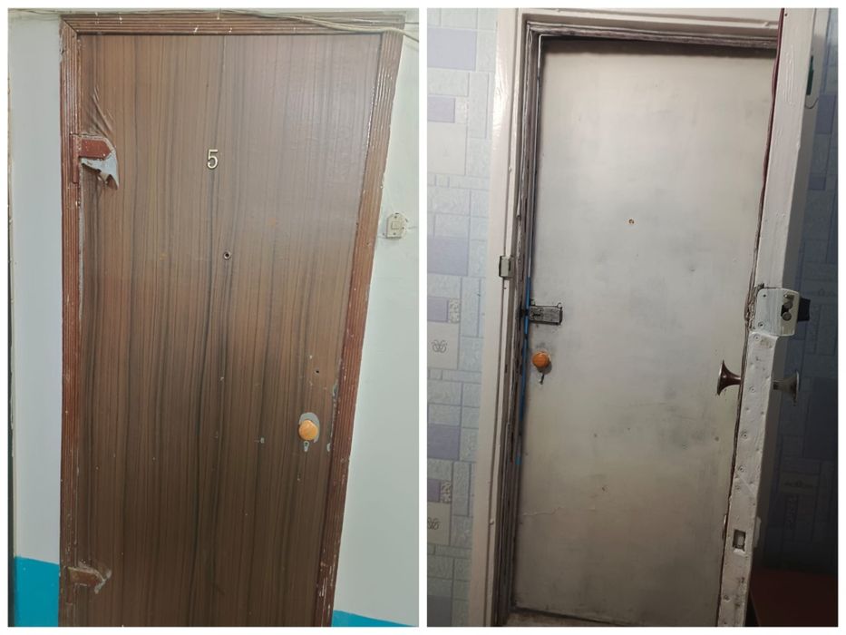 Дверь металлическая (+в подарок деревянная дверь)