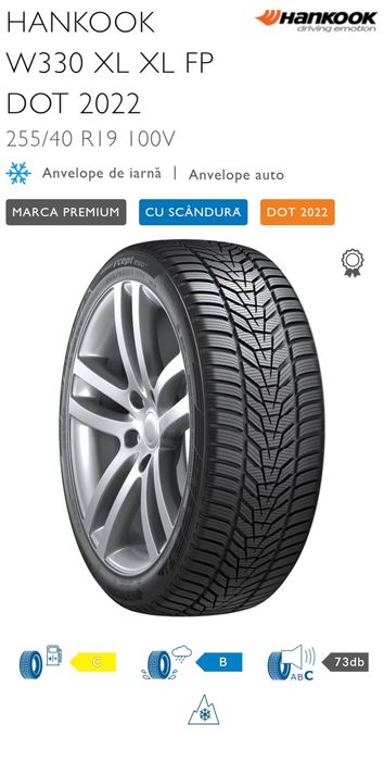 4 Anvelope IARNA Hankook Winter I'cept Evo3 W330 NOI 255 40 R19 8.00mm