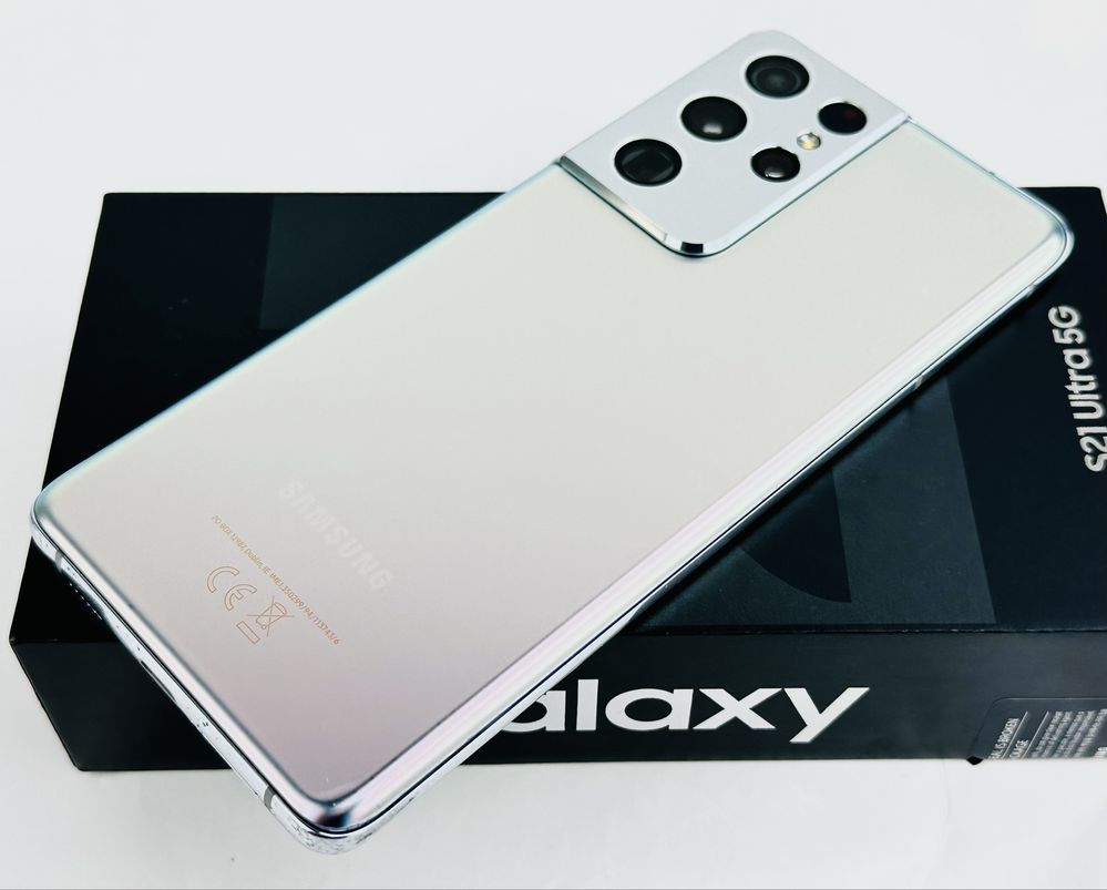 Samsung Galaxy S21 Ultra 5G 256GB 12RAM Silver Перфектен! Гаранция!