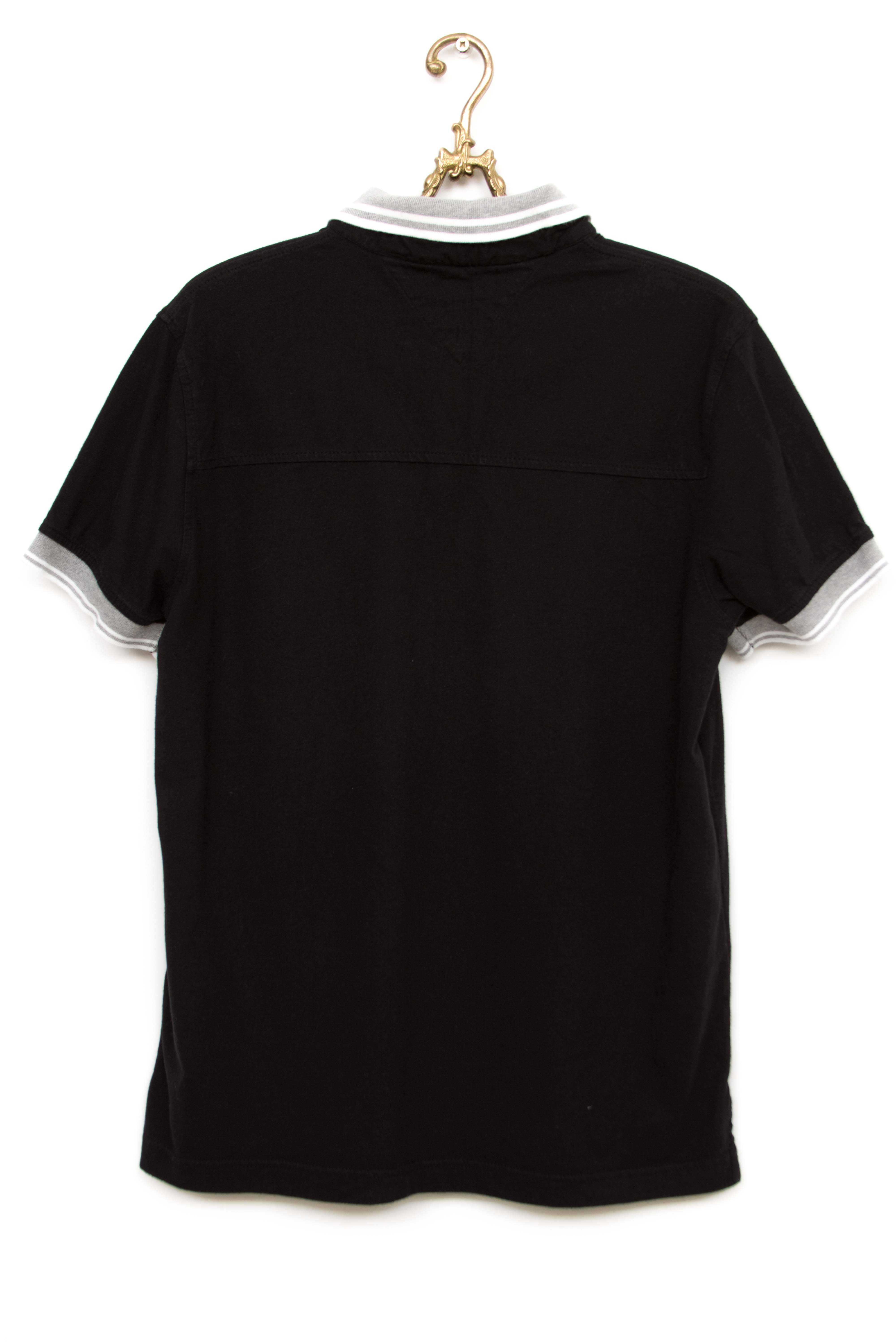 TOMMY HILFIGER Мъжка черна поло тениска размер M Custom Fit