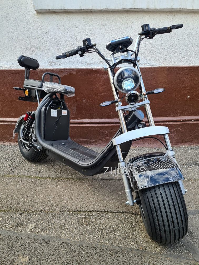 Scuter Electric Fara Permis Mega Harley 20 Ah Dotari de Top