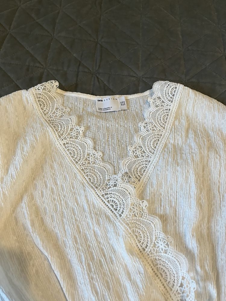 Плажно облекло - Бяла рокля Asos