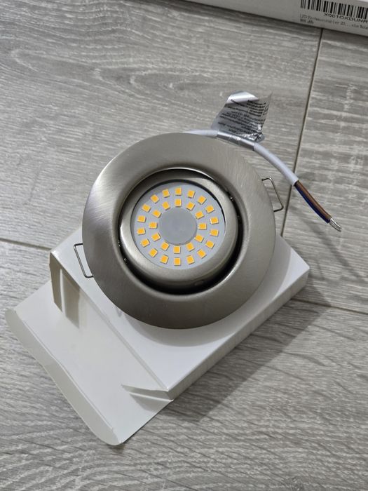 Set 6 Spoturi LED încastrate 230V, dimmabile, 3 trepte, 6W, IP44