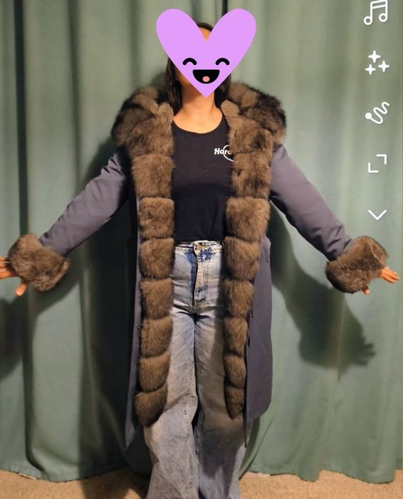 Парка, натуральный мех