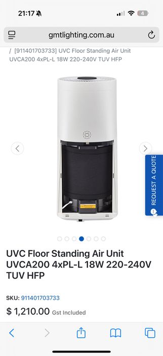 Unitate Philips UV-C pentru dezinfectarea aerului