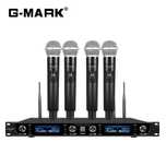 Microfon wireless G-MARK G440 profesional cu 4 canale UHF