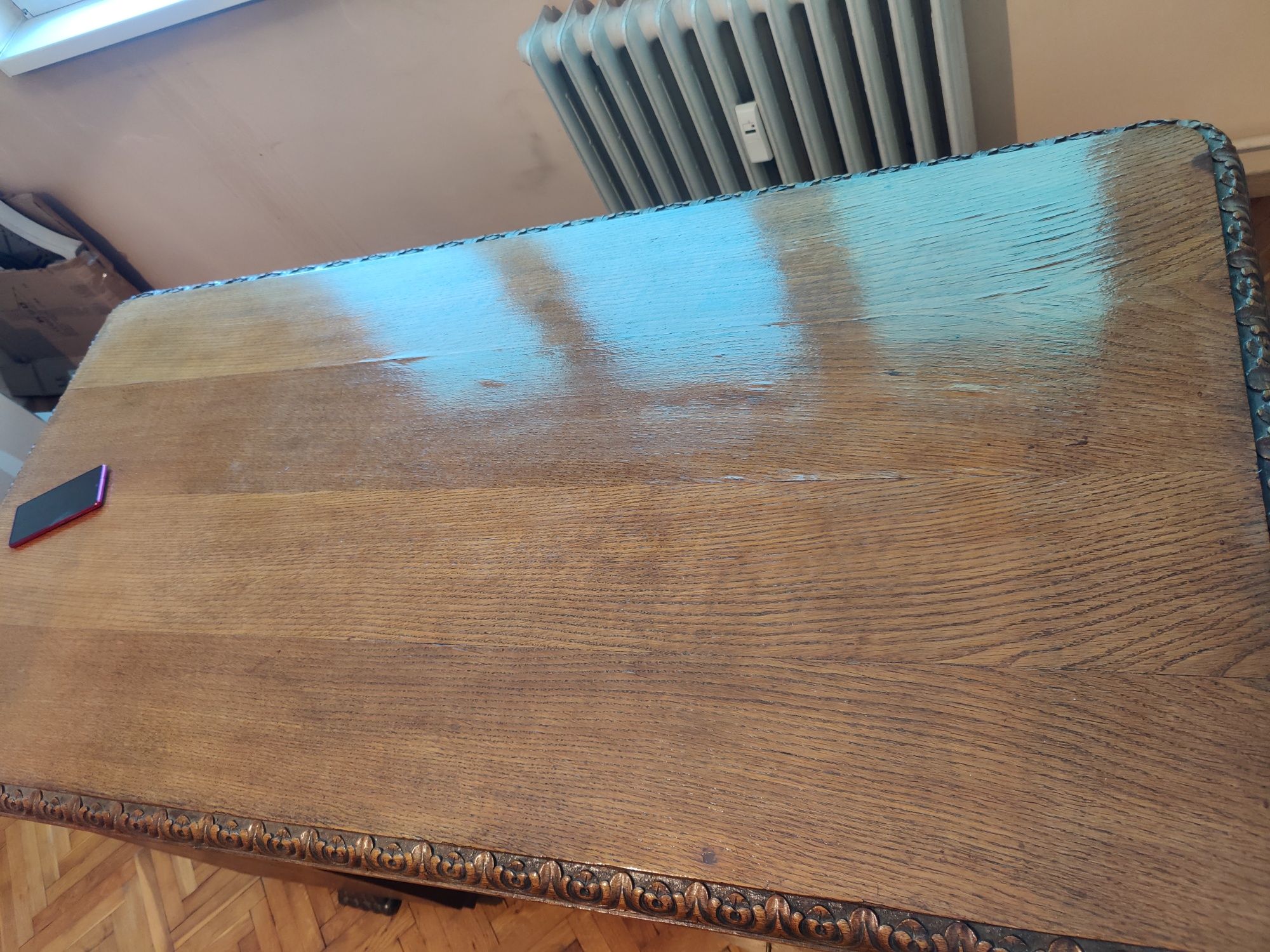 Старинно бюро от славонски дъб