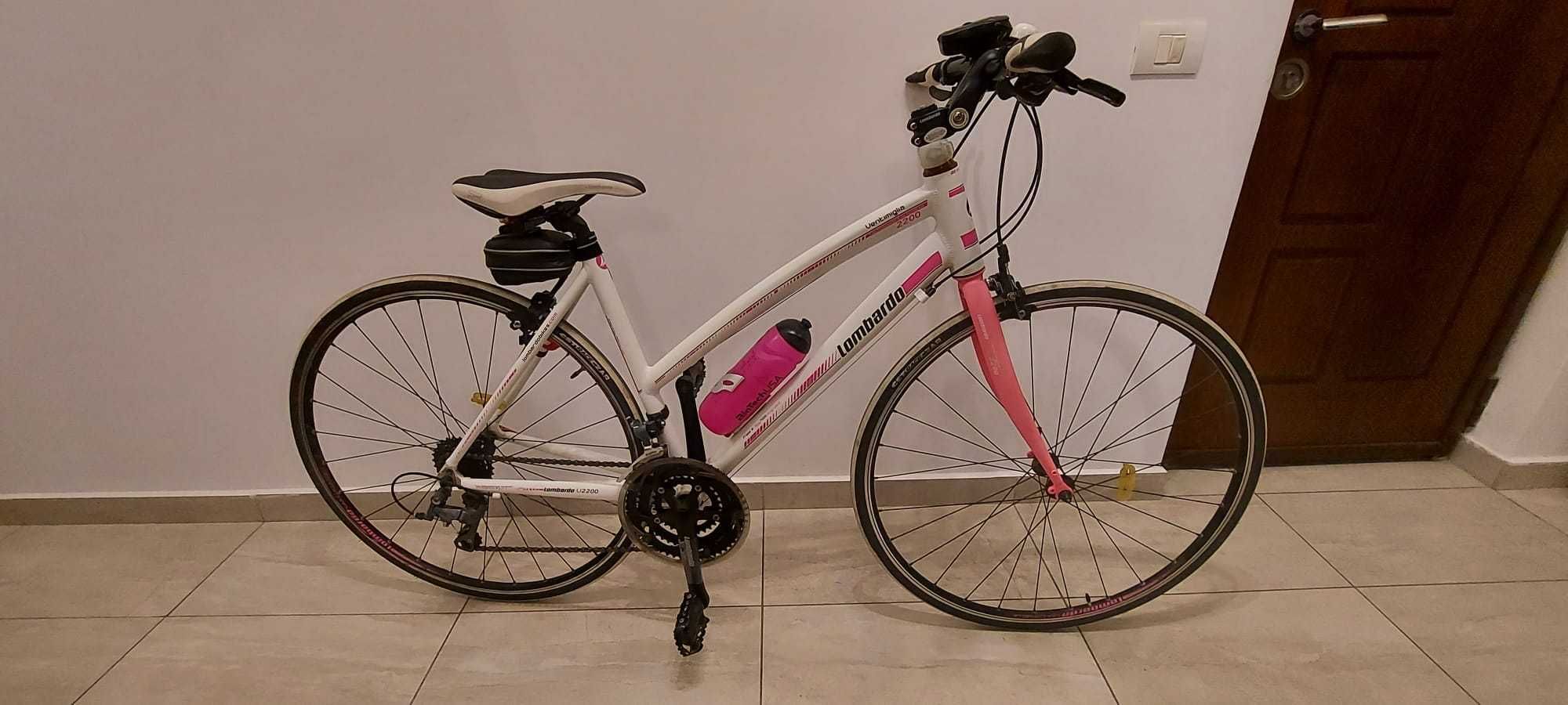 Bicicleta dama Lombardo Ventimiglia 2200 1.60m+, aluminiu Slim, Claris