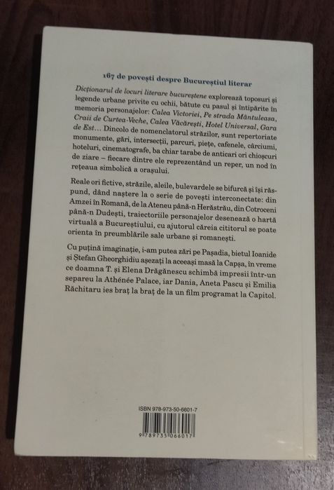 Dictionar de locuri literare bucurestene - A. Rasuceanu, C. Ciocarlie