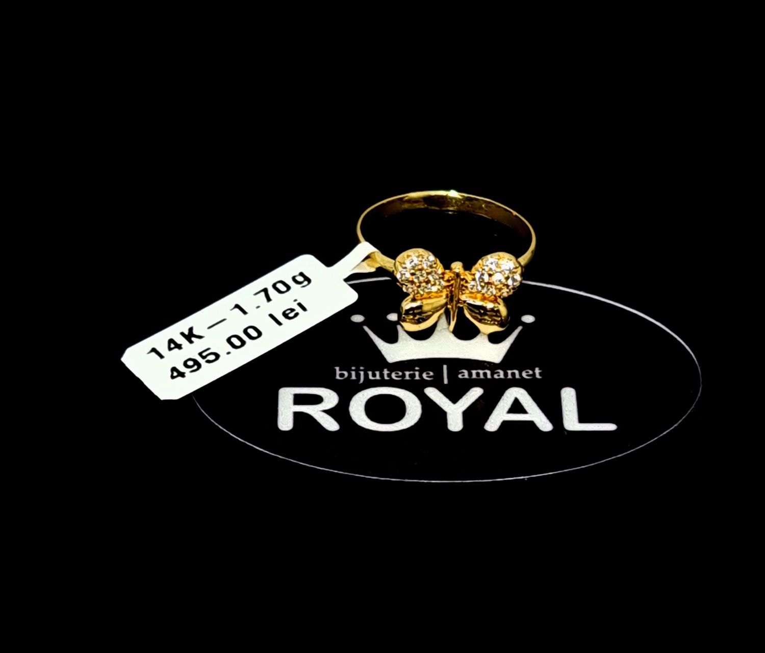 Bijuteria Royal inel din aur 14k 1.70 gr