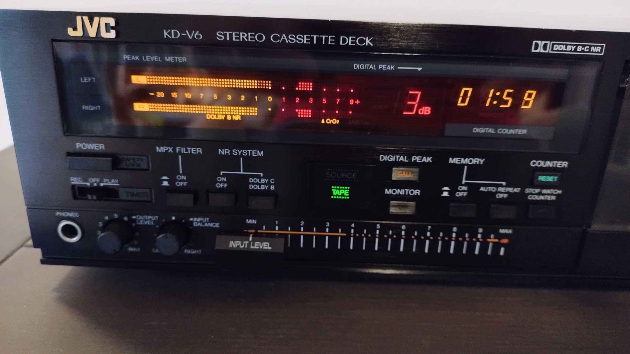 Casetofon deck JVC KD-V6 3 Head