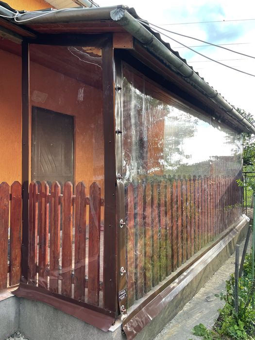 Prelata transparenta folie cristal foisoare