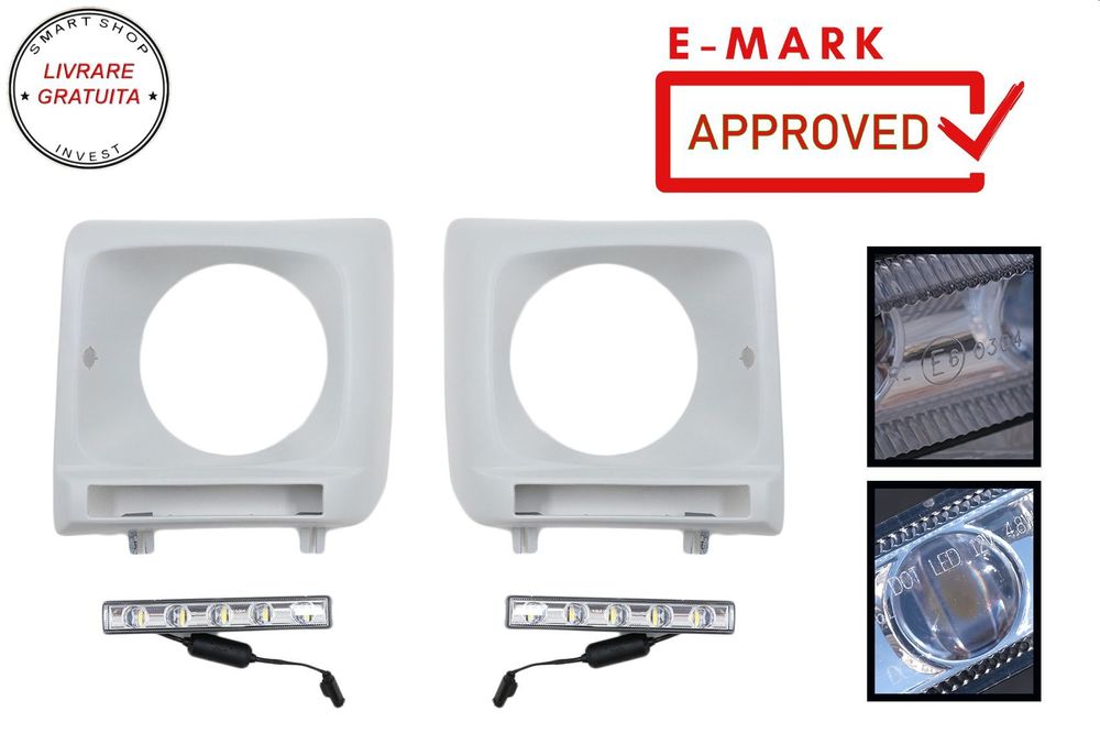 Carcasa faruri cu Lumini de zi dedicate LED DRL Mercedes G-Class W463 (2002-2018) - livrare gratuita