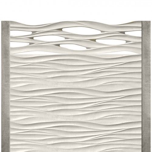 Gard beton modern Sahara 1,5 m cu stâlpi simpli