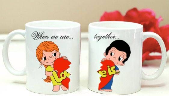 Уникален комплект чаши за влюбени двойки