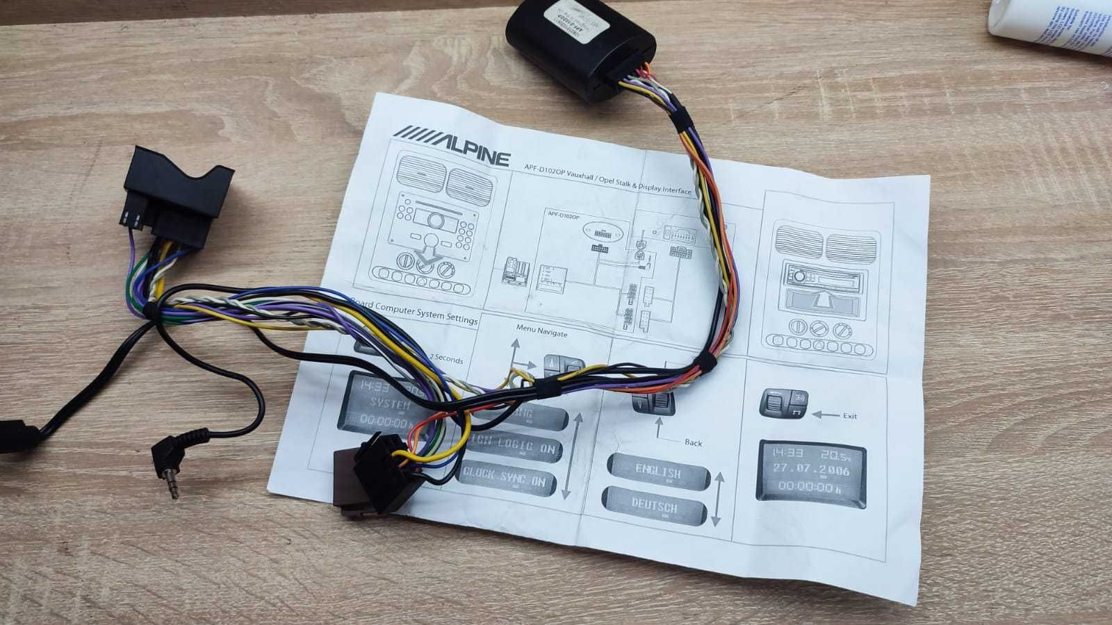 Alpine APF-D102OP Apf D102op Adapter Adaptor Opel