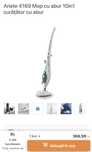 Mop electric de curatat cu aburi Ariete 4164, 1500 W, 10 in 1