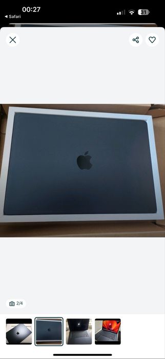 Macbook air m2 8/512 15dyum 20sikl 100% midnight