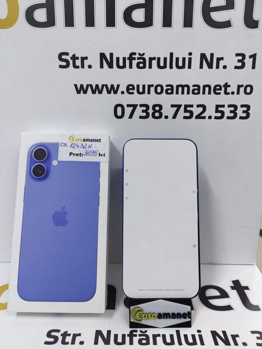 Telefon mobil Apple iPhone 16 Plus, 128GB, 5G Nou -N-