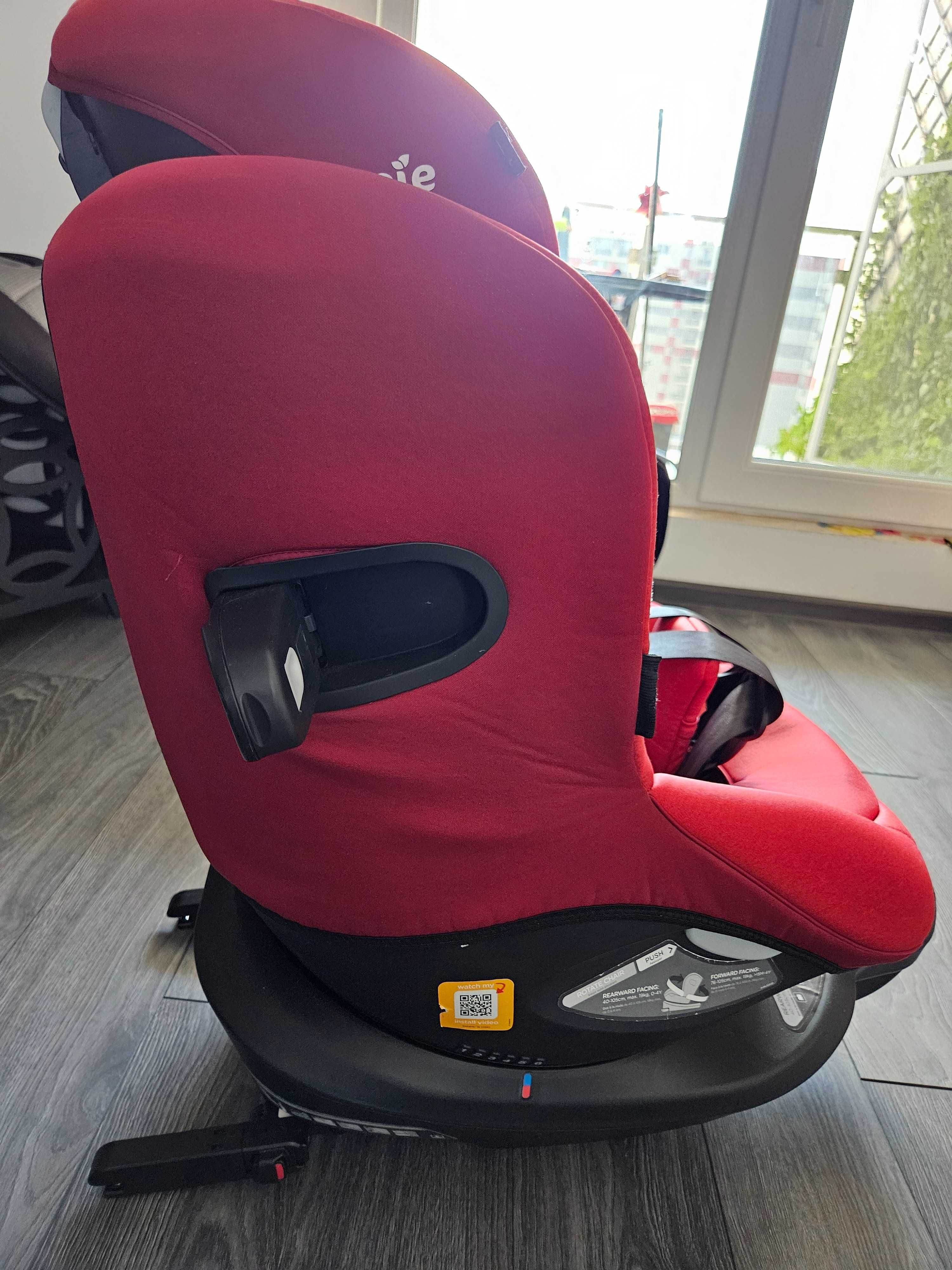 Scaun auto pentru copii Joie I-Spin, isofix, rotire 360, stare buna