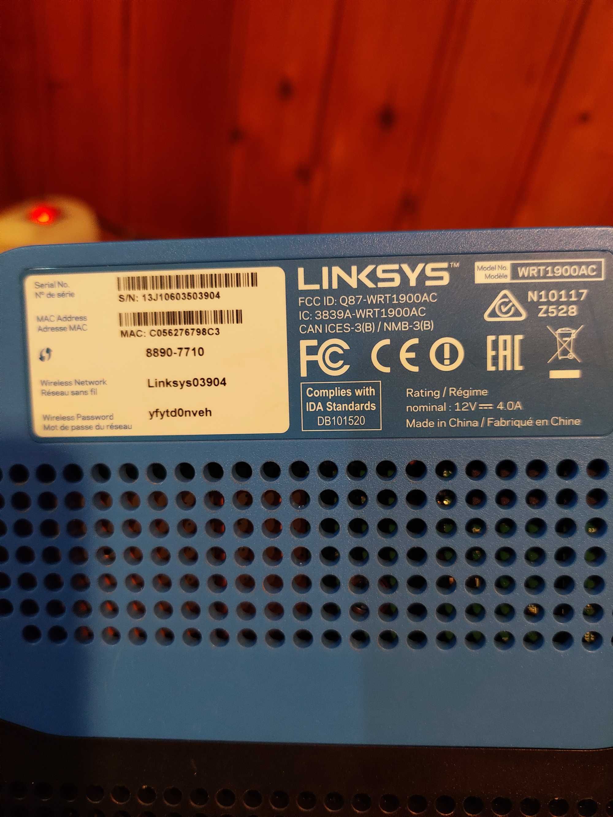 Router Linksys WRT1900AC