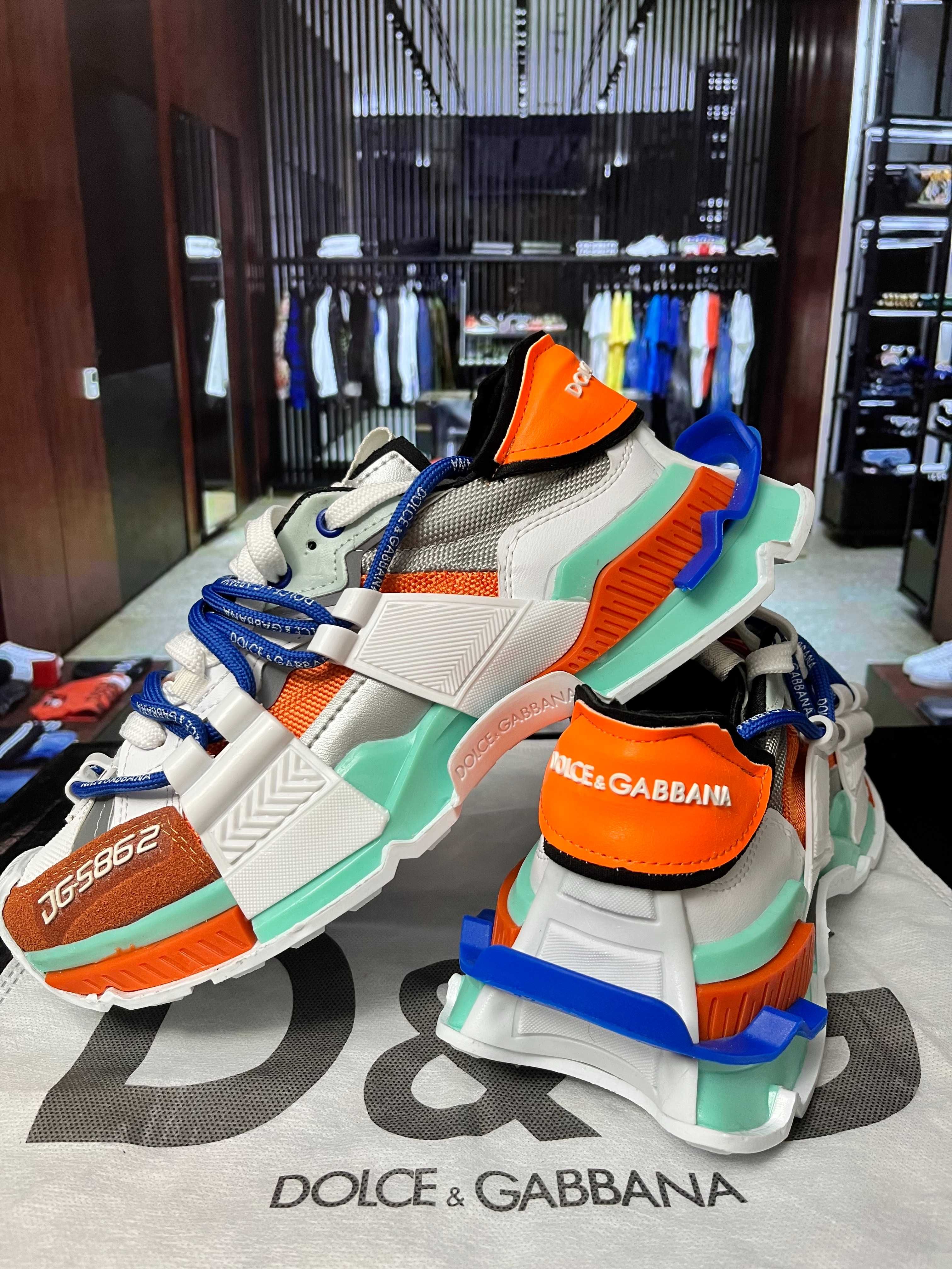 Adidasi/sneakers barbati Dolce & Gabbana Space Multicolor D&G 2025
