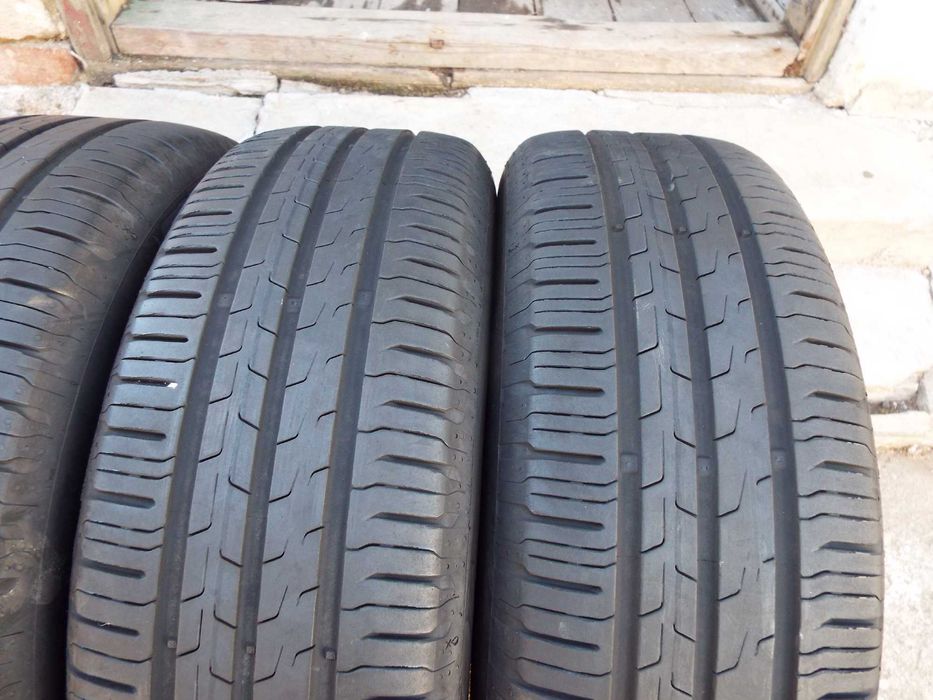 vand 4 anvelope de vara 195/65/15 continental ecocontact 6 aproape noi