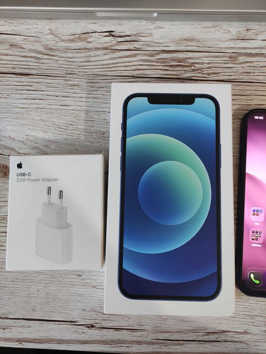 iPhone 12 Blue | Garantie pana în 2028! | Incarcator | Cutie|Accesorii