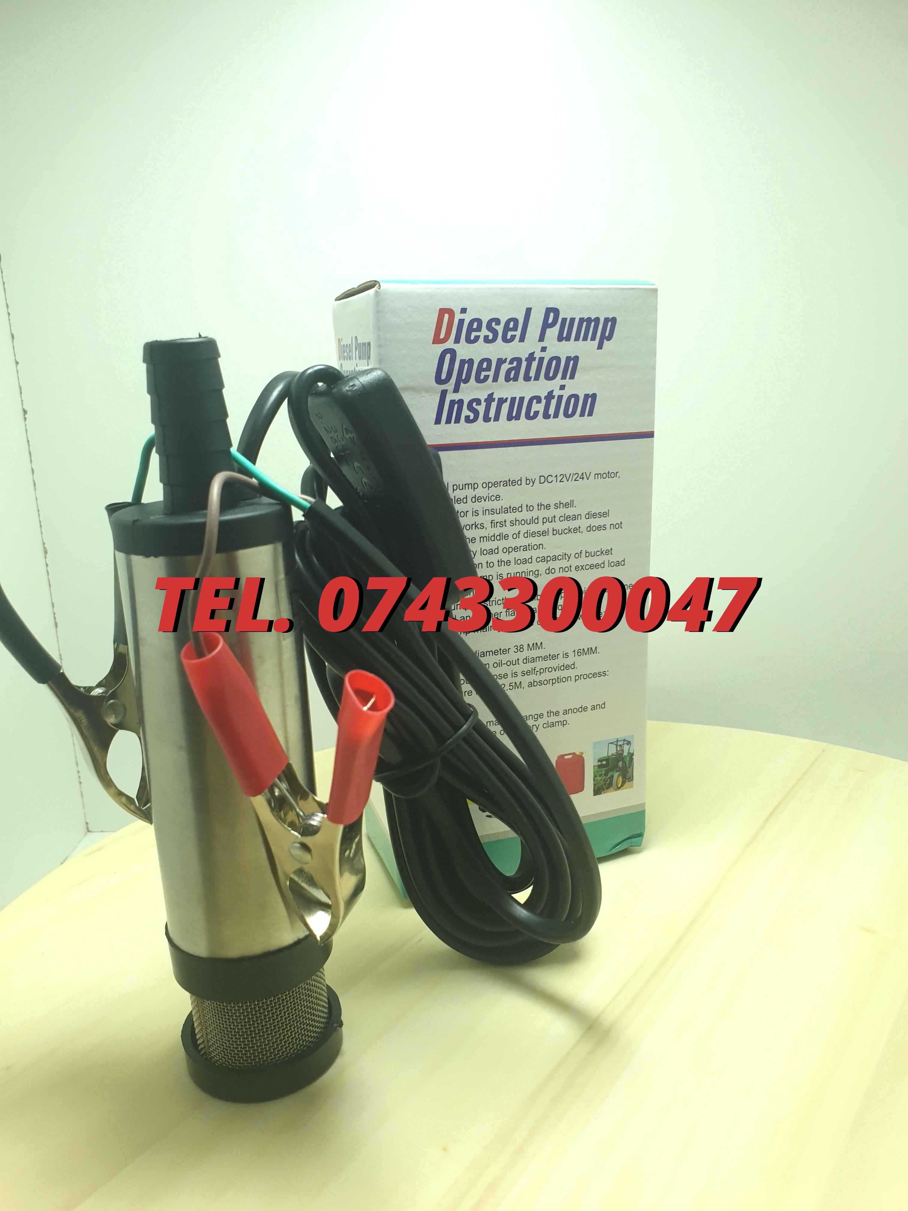Pompa Electrica Transfer Combustibil Submersibila 12v