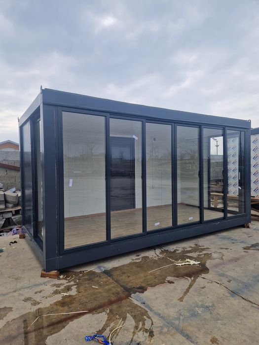 Containere tip terasă vitrină container birou sanitar locuit magazin