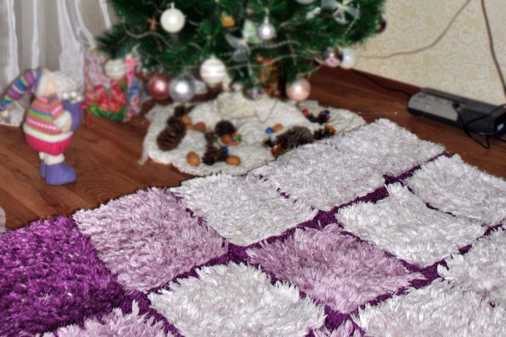 Ковер напольный турецкий 2 на 3 метра высокий ворс