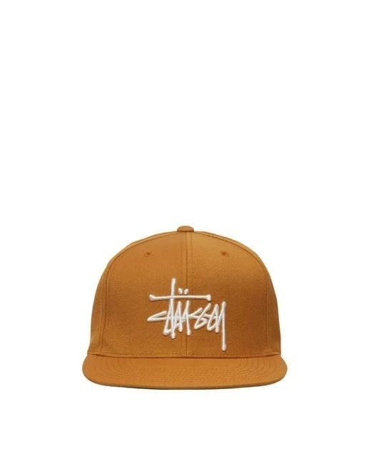 Stüssy orange basic stock cap