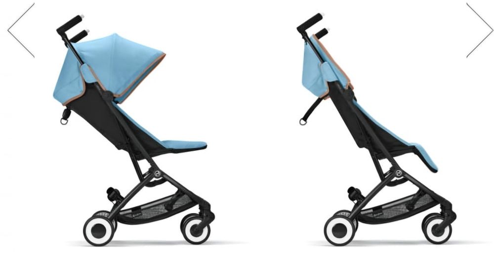 Vand carucior Cybex Libelle Beach Blue cu bara de protectie