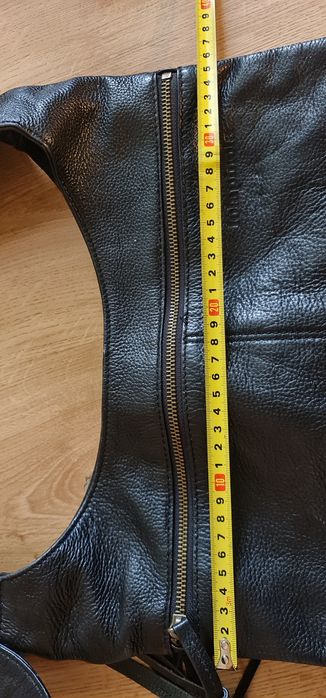 Чанта през рамо от естествена кожа