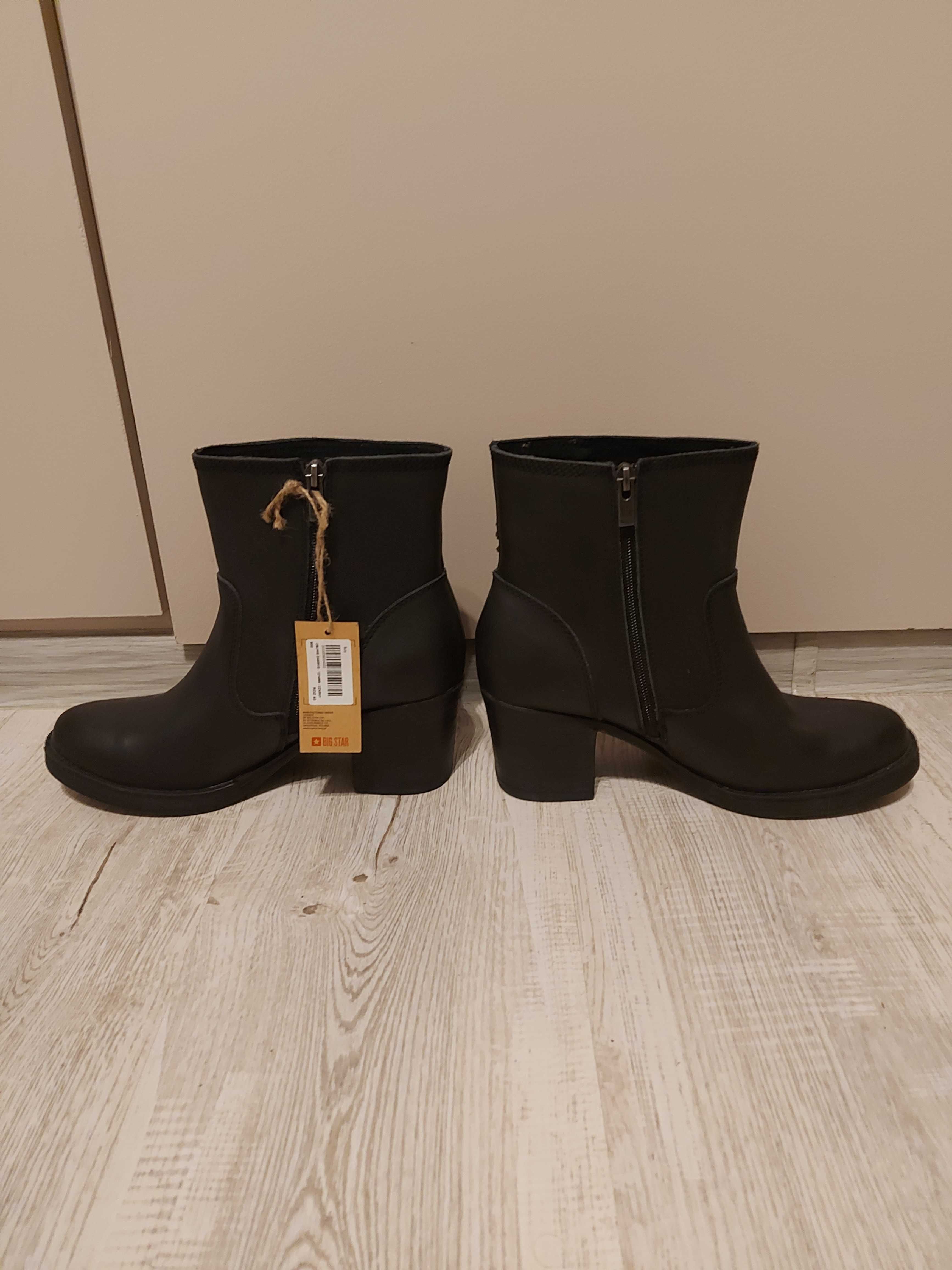 Botine BIG STAR, piele naturala noi, nr 40