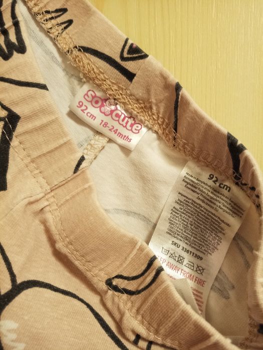 3 pantalonași pt.fete(18-24 luni-92 cm)-2- Socute și 1-Zara(