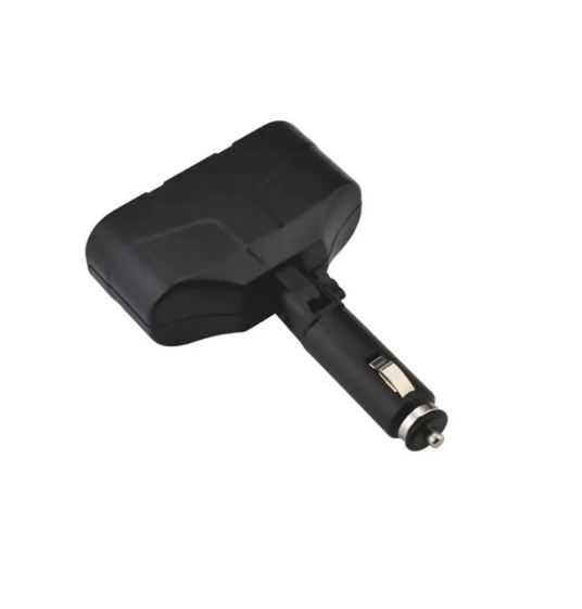 Разклонител за запалка с два USB порта и две гнезда